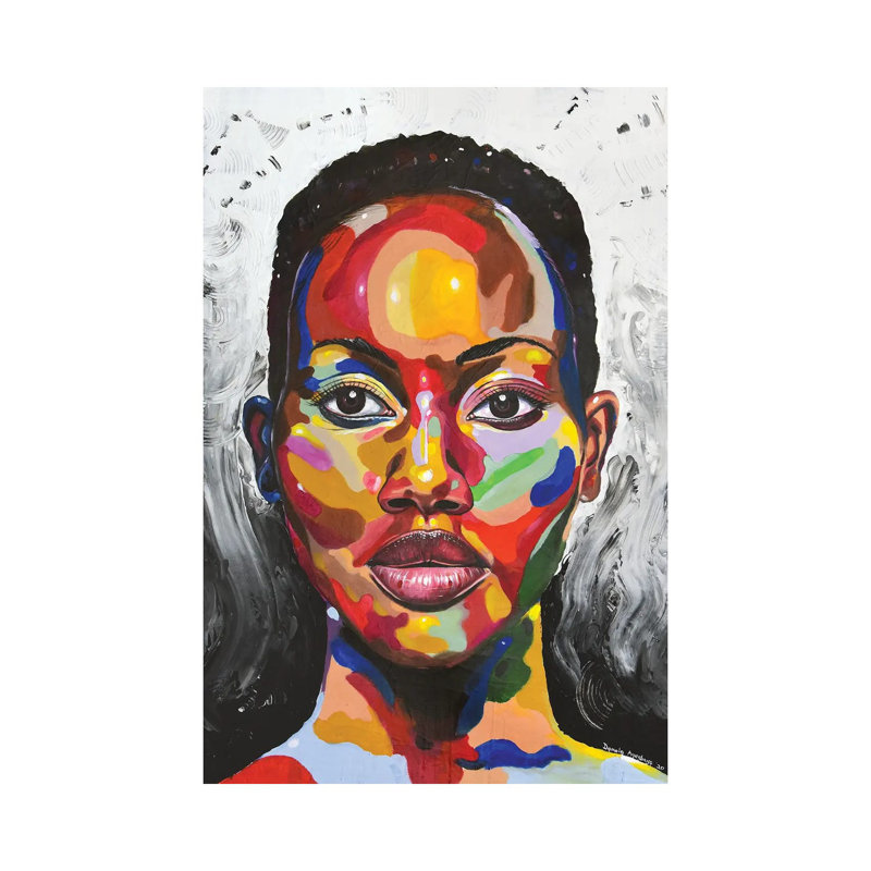 Unounded par Damola Ayegbayo - Toile tendue, estampe numérique sur toile tendue, H 40 po x l 26 po x P 1,5 po