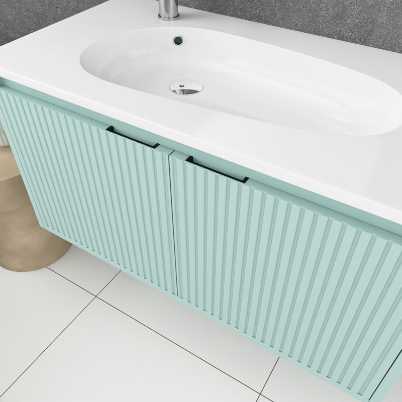 Ensemble de meuble-lavabo mural simple 36 po Zia