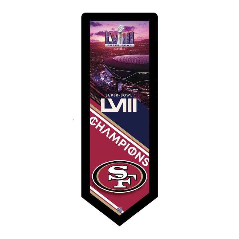 San Francisco 49ers Glazelite Pennant, SB58 Champions