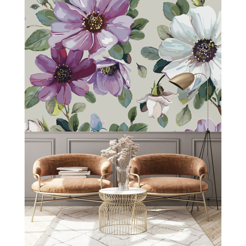 Murale pelez et collez, 10.42' W x 10.42' L