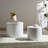 Nested Table Set 2 Pieces, MDF Coffee Table Set Living Room/Lounge Area, White-784215006