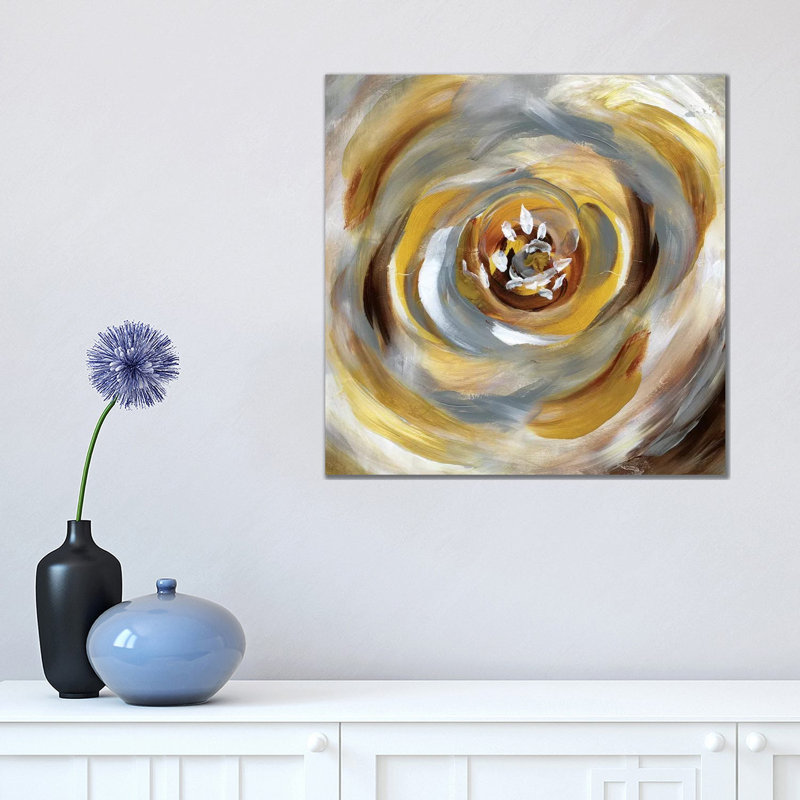 Emboldened Bloom by Nan - Wrapped Canvas Painting, 45.72 cm H x 45.72 cm W