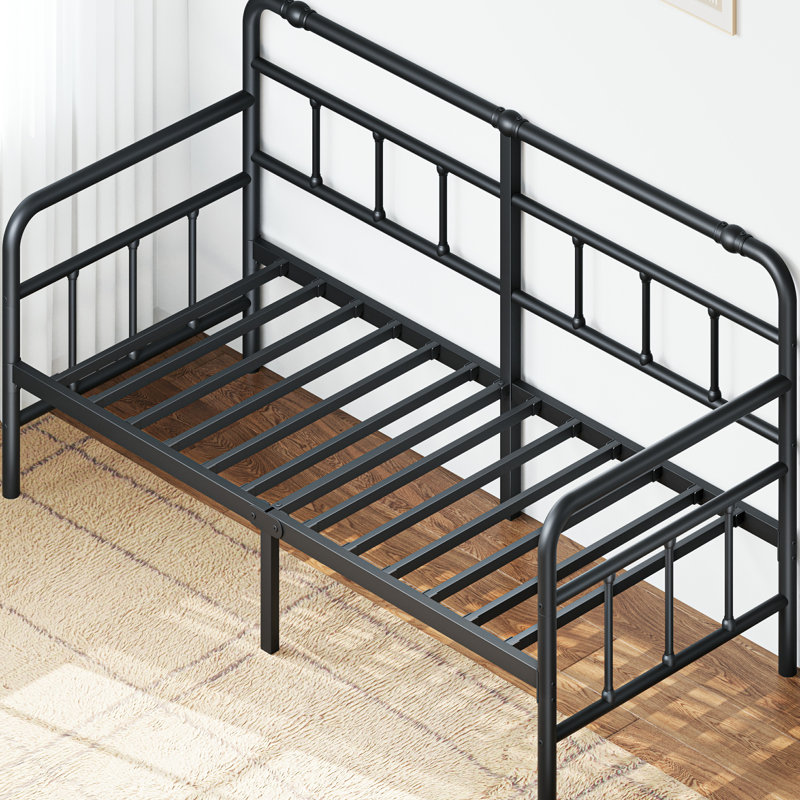 Metal Frame Daybed, Sofa Bed Platfrom, Black