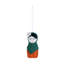 Figurine suspendue en laine best friends
