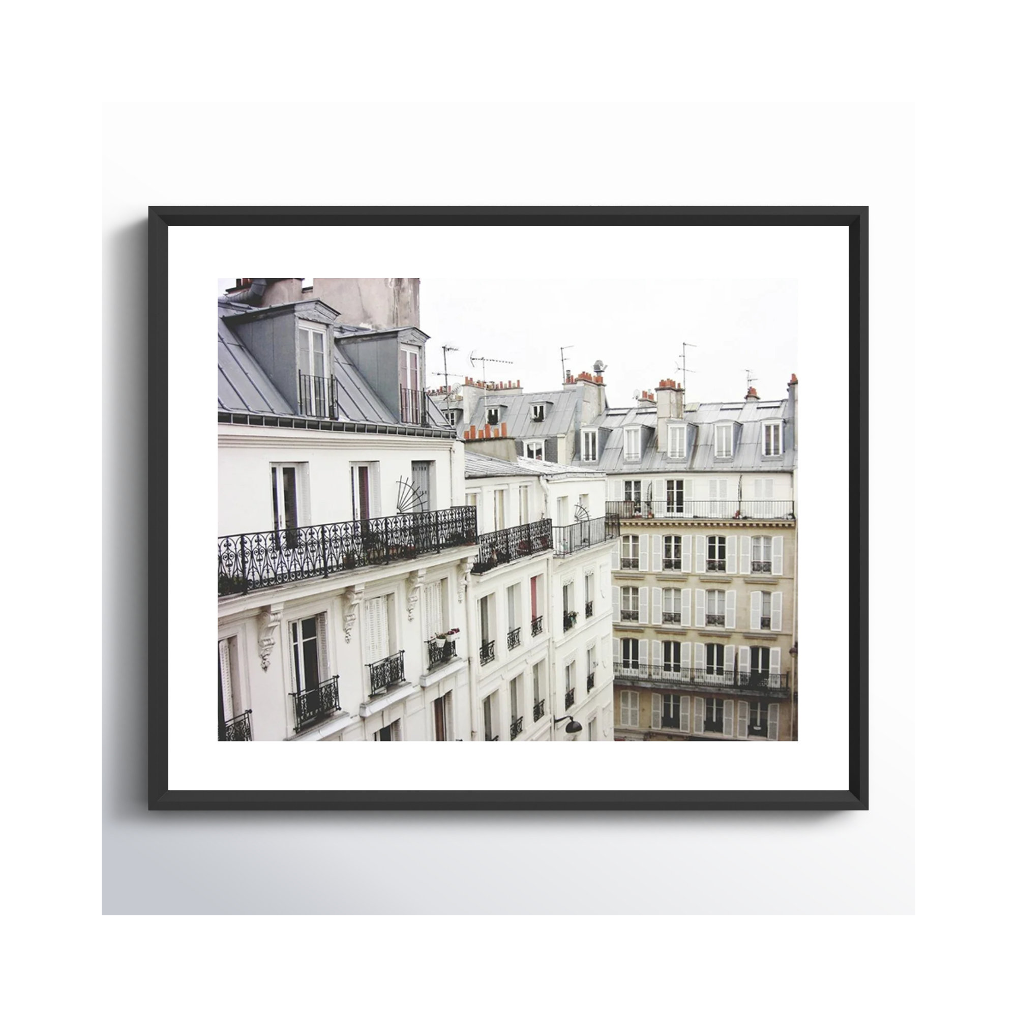 Montmartre by Lupen Grainne, 28" H x 33" W, Black Framed