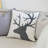 Holiday Appliqued Velvet Throw Pillow-1947397496