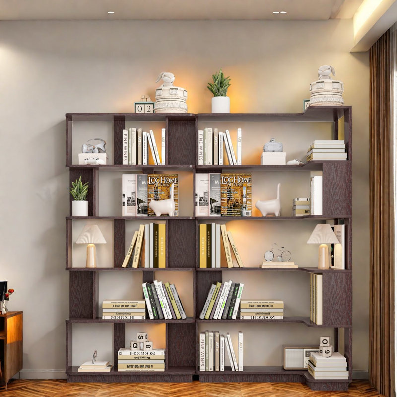 Des bibliothèques modernes peu encombrantes, un panneau de fibres à densité moyenne et une solution de rangement polyvalente pour la maison