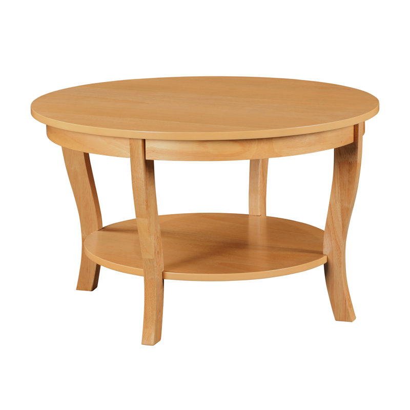 Table basse avec tablette de 30 po Carbin, Avoine au miel