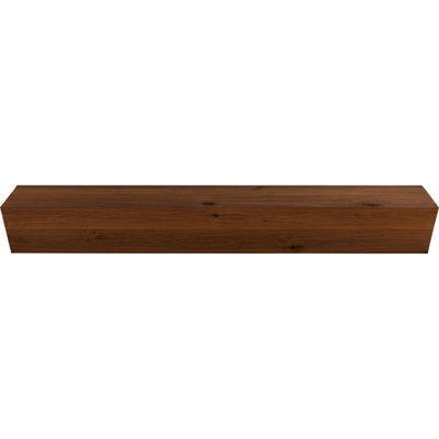 AmeriCraft Wood Smooth Beam, 3-Sided (U-Beam), 5 1/2"W x 7 1/2"H x 120"L, Red Mahagony Finish, Stain Grade Knotty Alder
