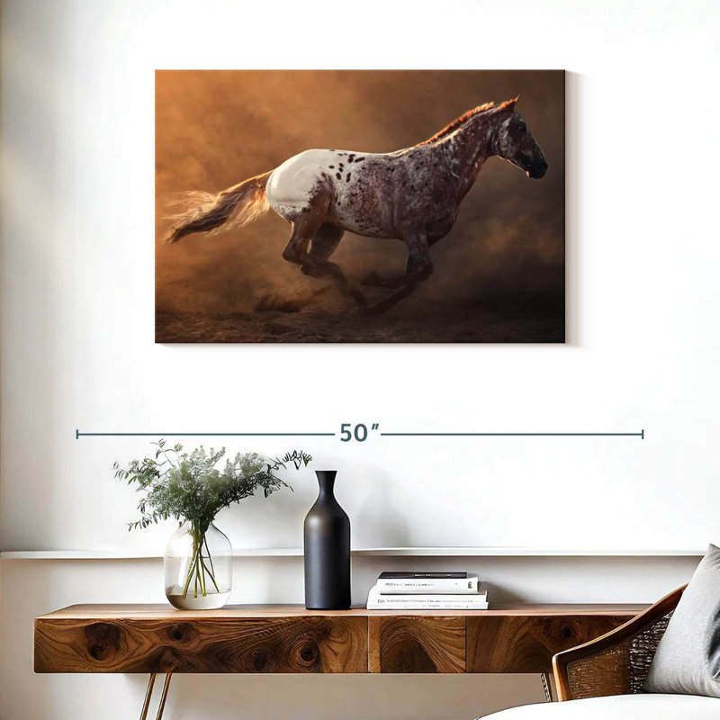 Fast Appaloosa Horse, 24" H x 36" W