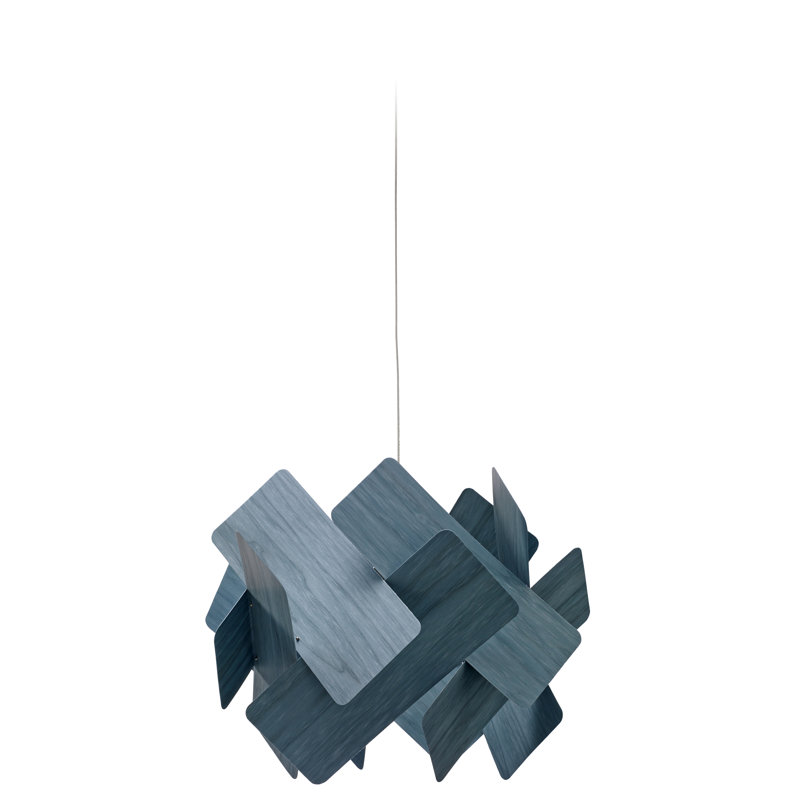 Escape 1 - Light Pendant, Blue, Matte Black, E26 Base