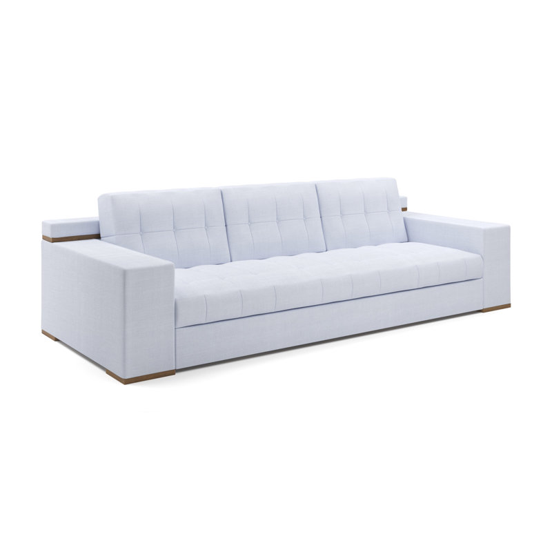 Canapé en mélange de polyester H 31 po x l 96 po x P 42 po Indio, H 31 po x l 96 po x P 42 po, 3, Beige
