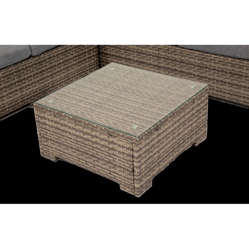 Wicker 5 - Person Garden Lounge Set with Cushions