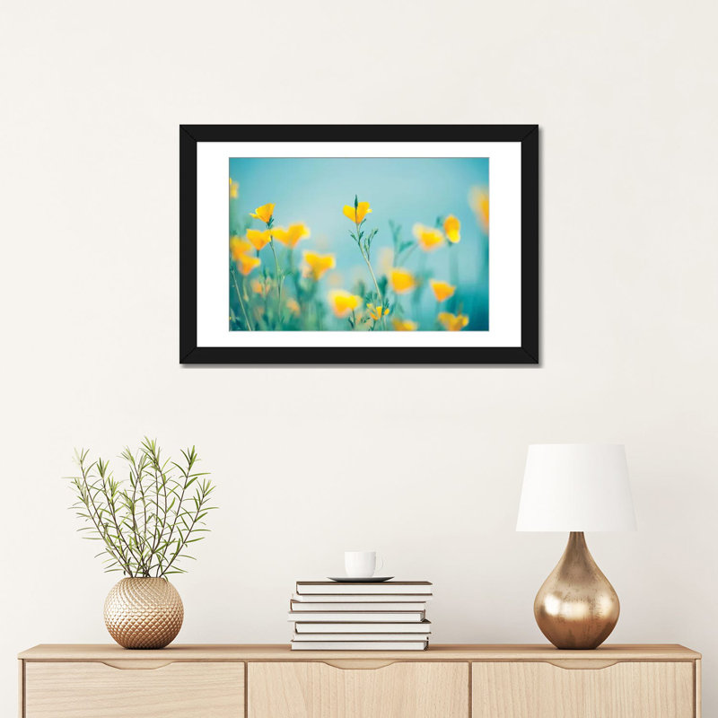 «California Dream» par Lee Sie - estampe numérique sur toile tendue avec châssis, H 16 po x l 24 po x P 1 po, Blanc