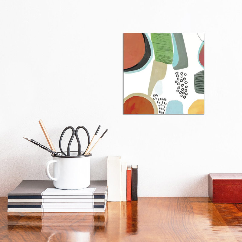 Joyous I 1 Piece Wall Art on Canvas, 30.48 cm H x 30.48 cm W, Wrapped Canvas