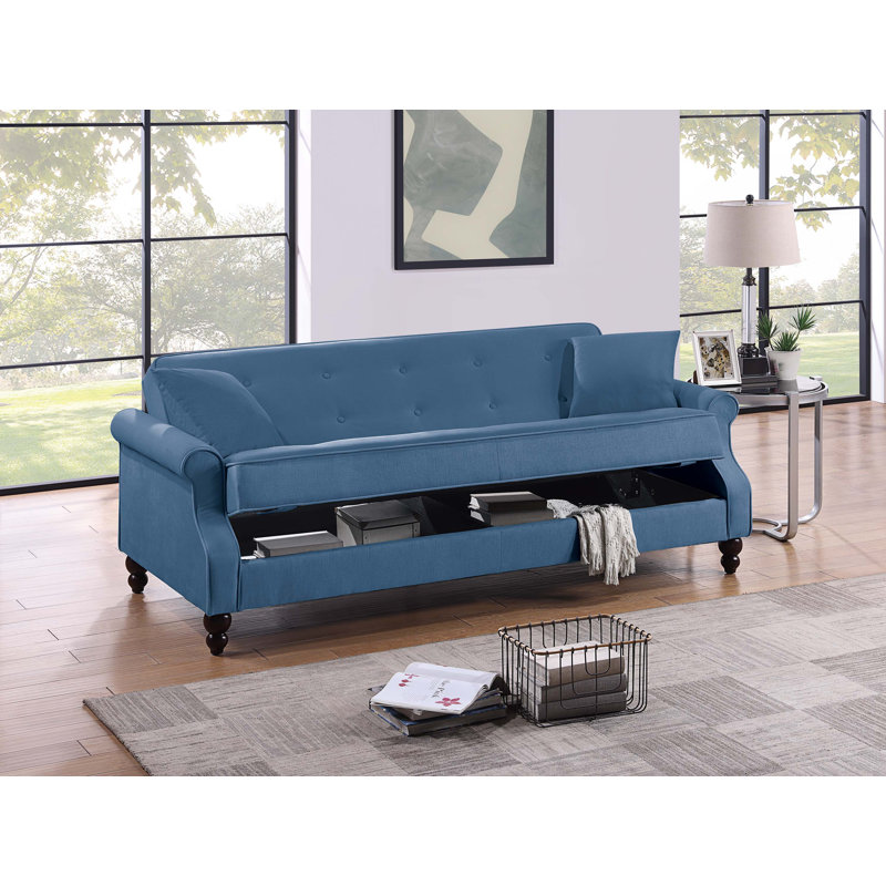 Canapé de rangement réglable, Bleu