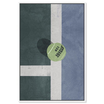 Zone de court de tennis - peinture sur toile