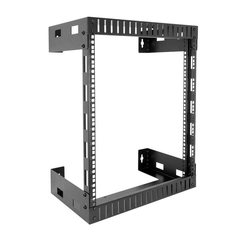 Support de plancher noir Mount-it pour écrans de moins de 20 po avec tablettes, peut supporter jusqu'à 132 lb