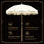 Parasol de terrasse en bois massif Myretta Festive Flair