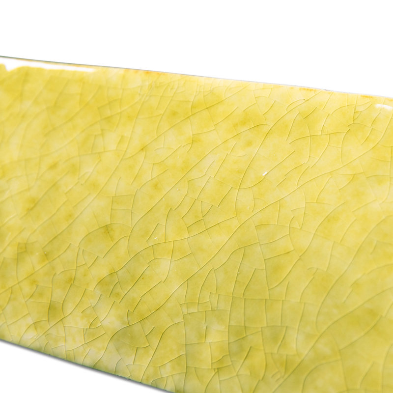 Menorca 2-1/2 In. X 12-7/8 In. Ceramic Wall Tile, Yellow