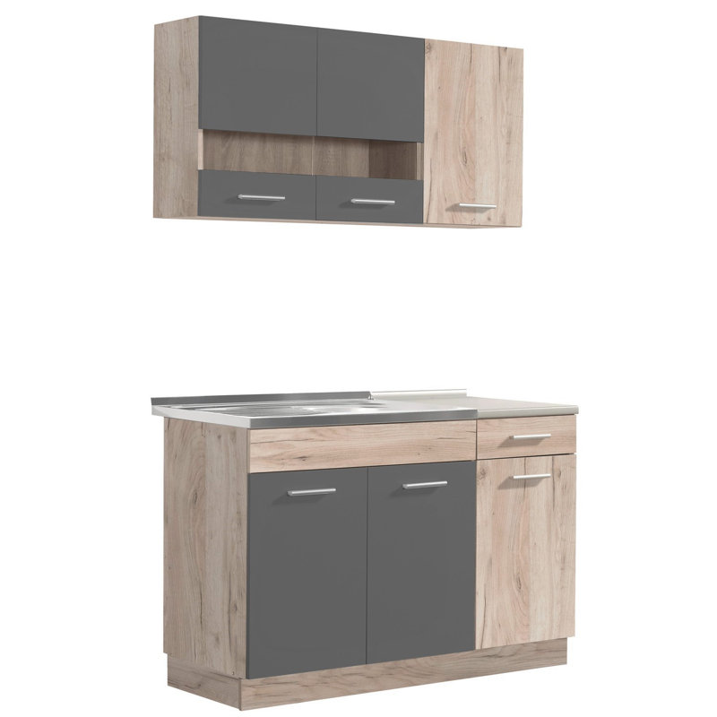Popa 84cm Kitchen Pantry, Gray