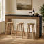 Table de bar à hauteur de comptoir de 63 po, table de salle à manger industrielle moderne avec base robuste pour bar de cuisine ou de maison
