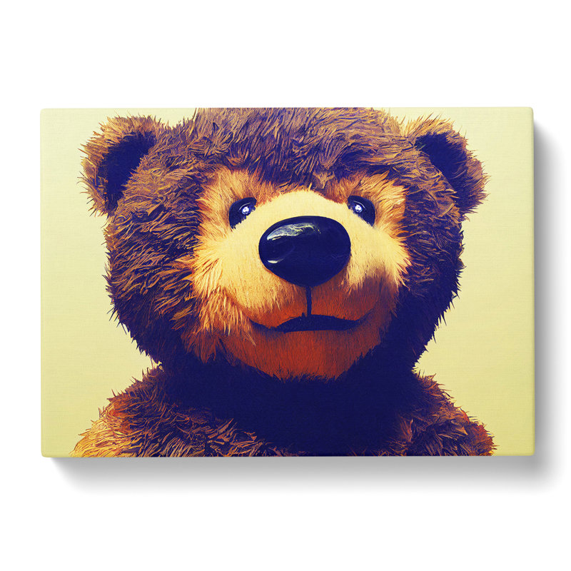 Dazzling Teddy Bear - Wrapped Canvas, 35cm H x 50cm W x 3cm D