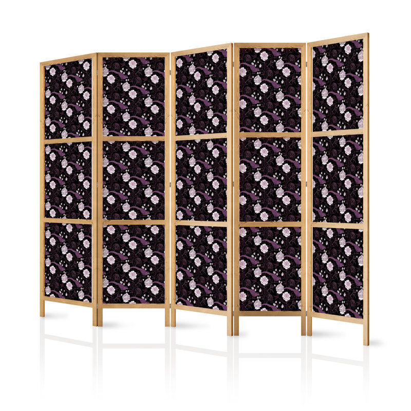 171cm H Solid Wood Folding Room Divider, 171cm H x 225cm W x 1.2cm D