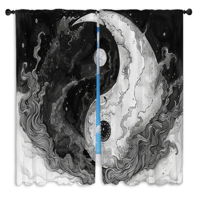 Paire de rideaux obscurcissant en polyester Norietta