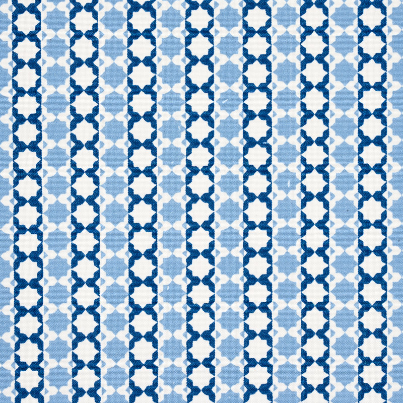 Schumacher x Mark D. Sikes Posy Indoor/Outdoor Fabric, Indigo