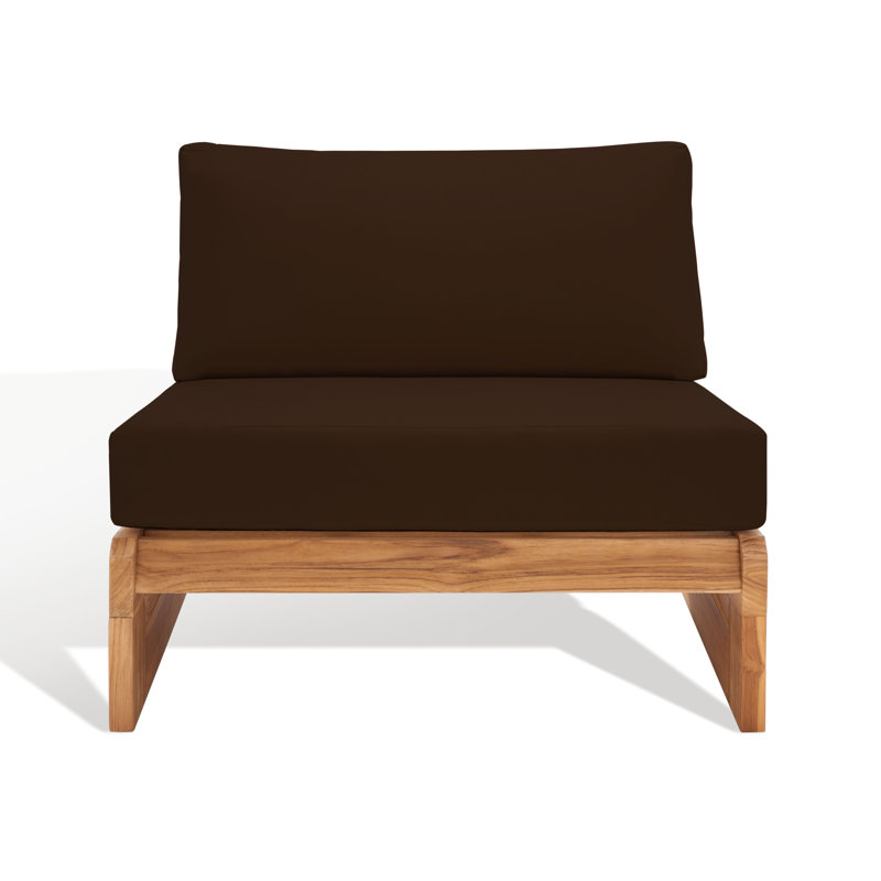 Brazilian Teak Patio Chair, Dark Brown