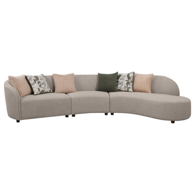 Ellemae 3 - Piece Upholstered Sectional by Brayden Studio