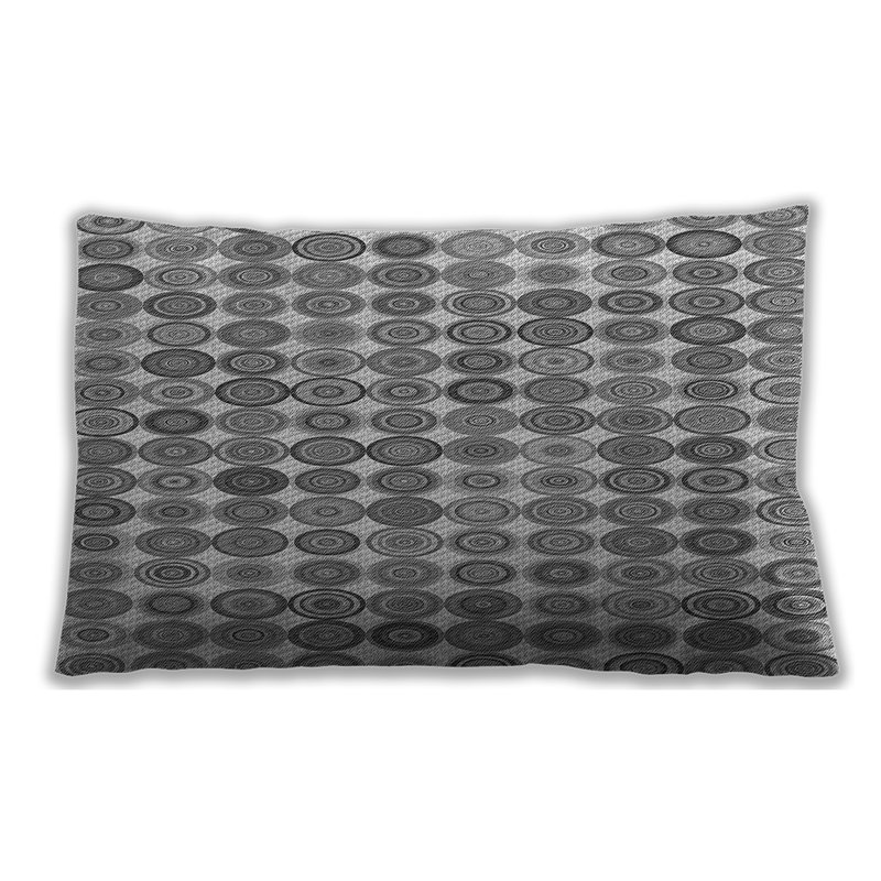 Coussin décoratif à motif 943, gris, Synthétique