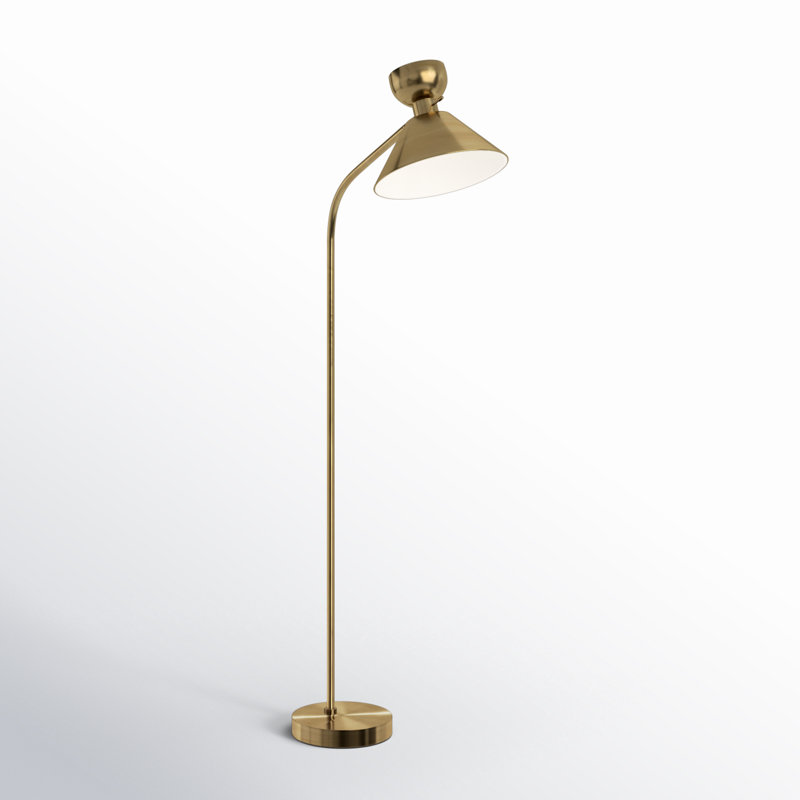 Karie 67.5'' Task Floor Lamp, Antique Brass