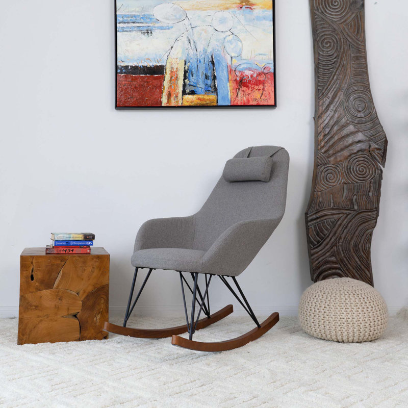 Chaise berçante Mid-Century