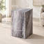 Table d'appoint moderne en bois aggloméré texturé gris pour votre espace de vie