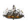 Cheyla 18 - Light Dimmable Geometric Chandelier