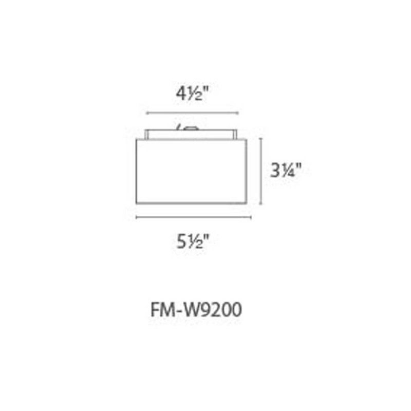 Bloc 1 - Light LED Flush Mount, Black