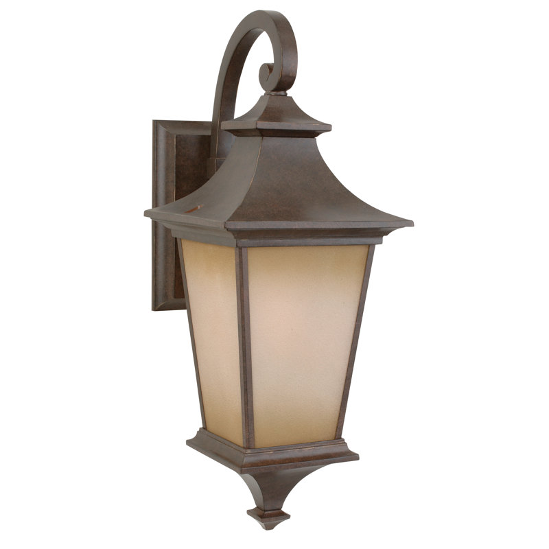 Lanterne murale d’extérieur 1 luminosité Glenmont, Bronze vieilli