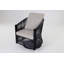 Ensemble de chaises berçantes pivotantes pour l'extérieur avec table d'appoint et coussins