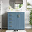 Ensemble de meuble-lavabo autoportant avec cadre en bois 30 po-1157590141