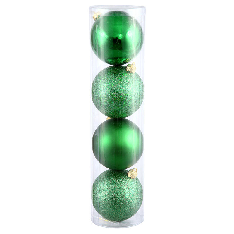 Ensemble d'ornement boule 4 pièces, Vert