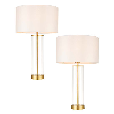 Harkeem Glass Bedside Table Lamp