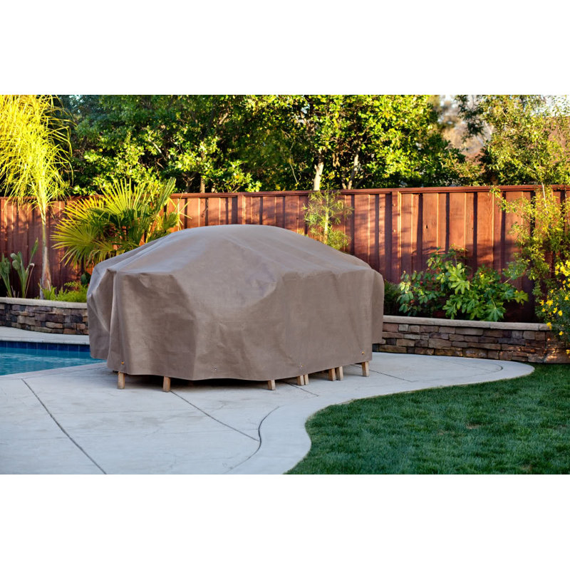 Outdoor Patio Dining Set Cover, 140" L x 80" W x 29" H