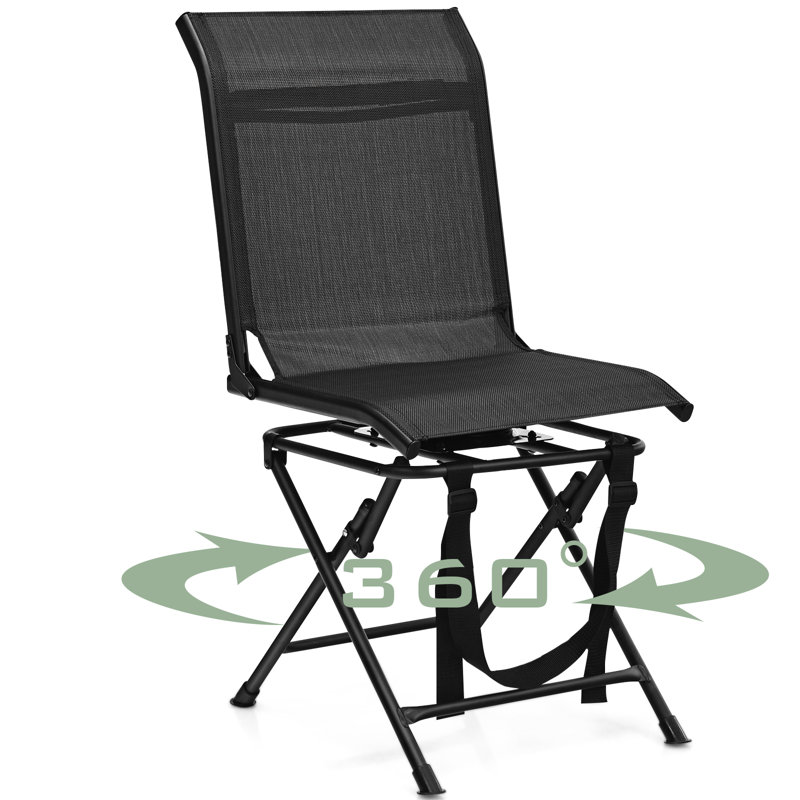 Brittane Patio Folding Chair Folding Chair, Black
