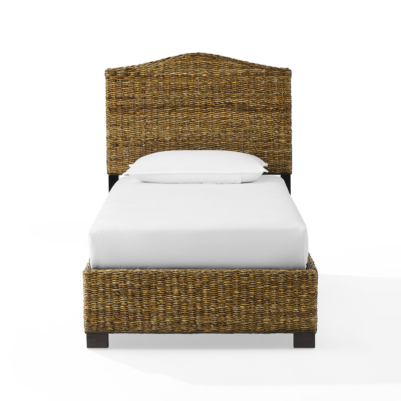 Lit simple en rotin Serena, Twin