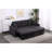 Lambswool Pull Out Sleeper Sectional Sofa With Storage Chaise-1622880304