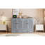 Lit escamotable double avec grands tiroirs, gris-1045532416-1045532417
