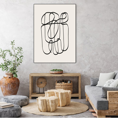 Twisted' Framed Canvas