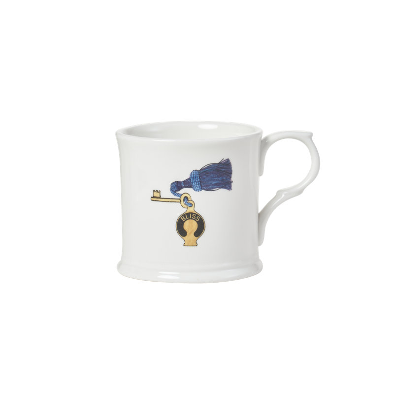 Tasse à thé Thibaud Herem (clé), White/Blue/Yellow